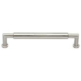 Heritage Brass Cabinet Pull Bauhaus Round Design 254mm CTC Satin Nickel Finish