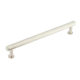 Burlington Piccadilly Knurled Cabinet Handles 224mm Satin Nickel - By Frelan Hardware - BUR412SN