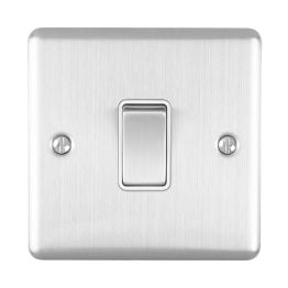 Eurolite Enhance Decorative 20Amp Switch Satin Stainless Steel