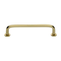 Heritage Brass Cabinet Pull Wire Design with 16mm Rose 160mm CTC Polished Brass Finish