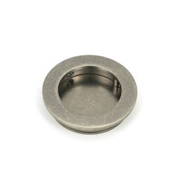 Pewter 60mm Plain Round Pull