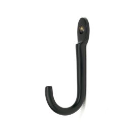 Matt Black Traditional Coat Hook