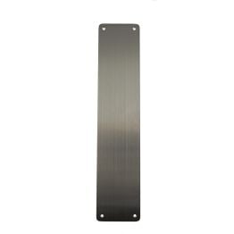 CleanTouch Finger Plate Pre drilled with screws 350mm x 75mm - Satin Stainless Steel
