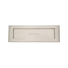 Heritage Brass Letterplate 12" x 4" Satin Nickel finish