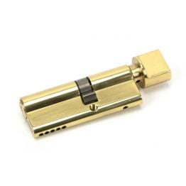 Lacquered Brass 35T/45 5pin Euro Cylinder/Thumbturn
