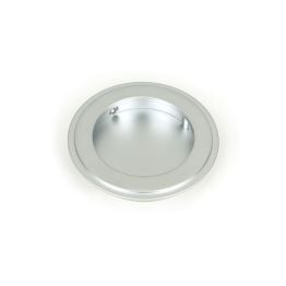 Satin Chrome 75mm Art Deco Round Pull