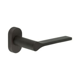 CR-105 Dark Bronze Multi Point Oval Rose Door Handle - By Frelan Hardware - CR-105C4DB
