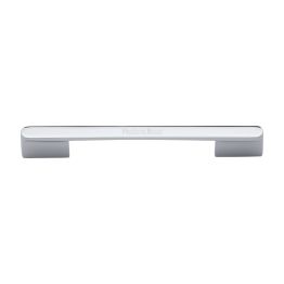 Heritage Brass Cabinet Pull Bridge Design 192&amp;224mm CTC Polished Chrome Finish