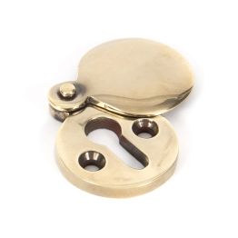 Aged Brass 30mm Round Escutcheon