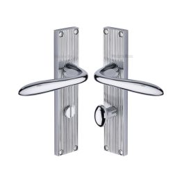 Heritage Brass Sutton Reeded Bathroom set Polished Chrome finishUK Design Registration Number 6234524