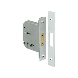 Jedo 3 Lever Deadlocks 76mm Satin Chrome - By Frelan Hardware - JL1093SC