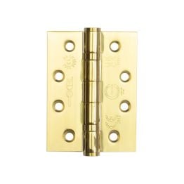 Certifire Stainless Steel Grade 13 Ball Bearing Hinges 102x76x3mm Electro Brassed - By Frelan Hardware - J9500EB