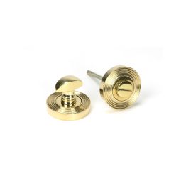 Polished Brass Round Thumbturn Set (Beehive)