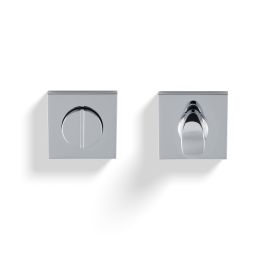Valli Turn & Release Push-on Square Rosette - Polished Chrome PVD