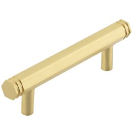 Hoxton Nile Cabinet Handles 96mm Ctrs Satin Brass - By Frelan Hardware - HOX350SB
