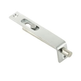 Jedo Brass Slide Action Flushbolts 102x16mm Satin Chrome - By Frelan Hardware - JV5640ASC