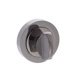 STATUS WC Turn and Release on Round Rose - Black Nickel