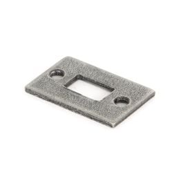 Pewter Mortice Plate For 4" Cranked Bolt