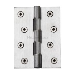 Heritage Brass Hinge Brass with Phosphor Washers 4" x 3" Satin Chrome finish