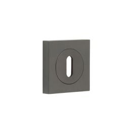 Burlington Standard Keyway Escutcheons Square Plain Rose Dark Bronze - By Frelan Hardware - BUR-60DB-171DB