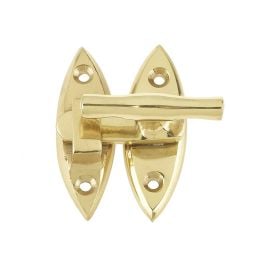 Jedo Throw Over Catch 54mm 54mm Polished Brass - By Frelan Hardware - JV4434PB