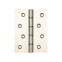 Double Phosphor Bronze Washered Hinges 102x76x3mm Polished Nickel - By Frelan Hardware - J9019PN