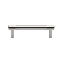 Heritage Brass Cabinet Pull Phoenix Design 96mm CTC Polished Nickel finish