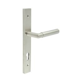 CR-102 Satin Stainless Steel Multi Point Backplate Door Handle - By Frelan Hardware - CR-102G4SSS