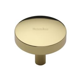 Heritage Brass Cabinet Knob Tayo Design 38mm Polished Brass finish