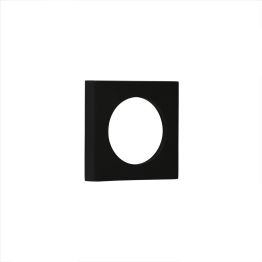 Burlington Plain Square Outer Rose for Escutcehons Black - By Frelan Hardware - BUR171MB