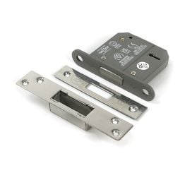 Polished Chrome 3" 5 Lever BS Dead Lock KA