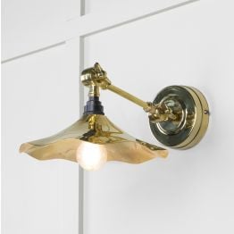 Smooth Brass Flora Wall Light