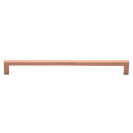 Heritage Brass Cabinet Pull City Design 256mm CTC Satin Rose Gold Finish