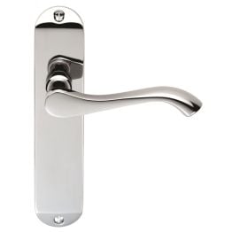 Serozzetta Lever On Latch Backplate - Polished Chrome