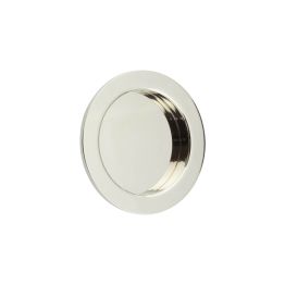 Burlington Circular Flush Pull Polished Nickel - By Frelan Hardware - BUR215PN