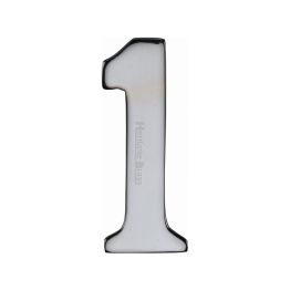 Heritage Brass Numeral 1 Self Adhesive 51mm (2") Polished Chrome finish