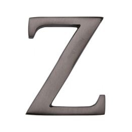 Heritage Brass Alphabet Z Pin Fix 51mm (2") Matt Bronze Finish
