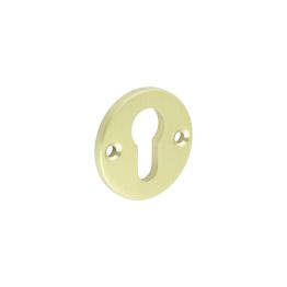 CRES Satin Brass Euro Escutcheon Face Fixed - By Frelan Hardware - CRES1651SB