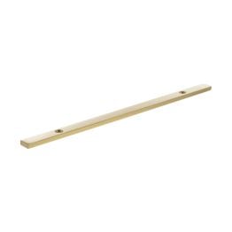 Millhouse Brass Long Narrow Cabinet Handle Backplate 160mm - Satin Brass