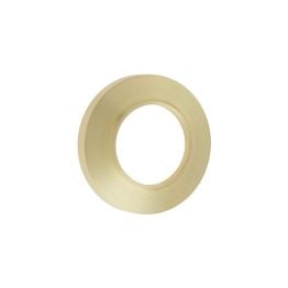 Burlington Chamfered Outer Roses Satin Brass - By Frelan Hardware - BUR51SB