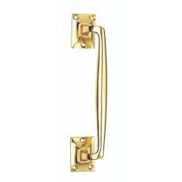 Pub Style Pull Handle - Polished Brass