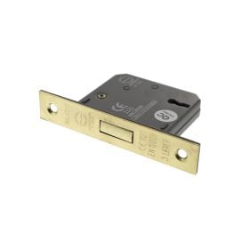 Atlantic 3 Lever Key Deadlock [CE] 2.5" - Polished Brass