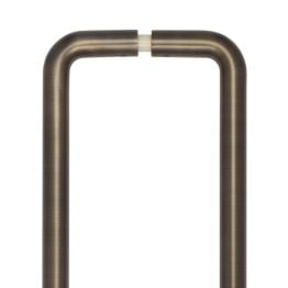CRES 425mm Back to Back Antique Brass D Shape Pull Handle - By Frelan Hardware - CRES3002ABB2B