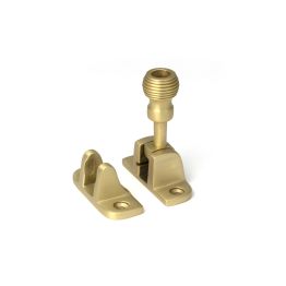 Satin Brass Beehive Brighton Fastener (Radiused)
