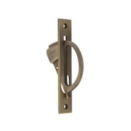 Burlington Sliding Door Edge Pull Antique Brass - By Frelan Hardware - BUR280AB