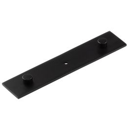 Fanshaw Backplate for Cupboard Knobs 140x30mm Black - By Frelan Hardware - HOX5090MB