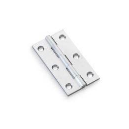 Alexander & Wilks - Heavy Pattern Solid Brass Cabinet Butt Hinge - Satin Chrome - 3"