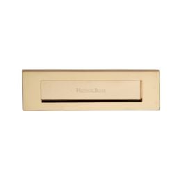 Heritage Brass Letterplate 10" x 3" Polished Brass finish
