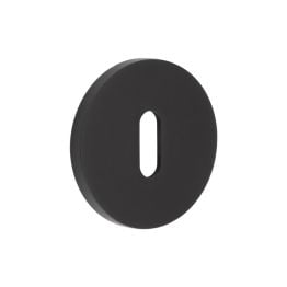 CR-R10 Black Standard Keyway Round Rose Escutcheon - By Frelan Hardware - CR-R10MB