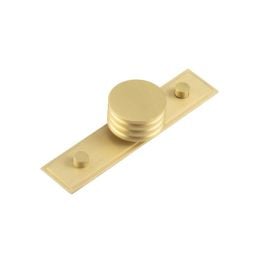 Sturt Cupboard Knobs 40mm Stepped Satin Brass - By Frelan Hardware - HOX-440SB-6090SB
